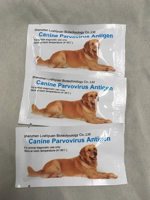 Green Spring CPV Ag rapid test kit parvovirus dog 10test small package with all componets to run testing supplier